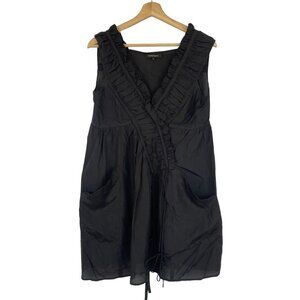 Nanette Lepore Running Wild Dress 100% Silk Black Size‎ 4